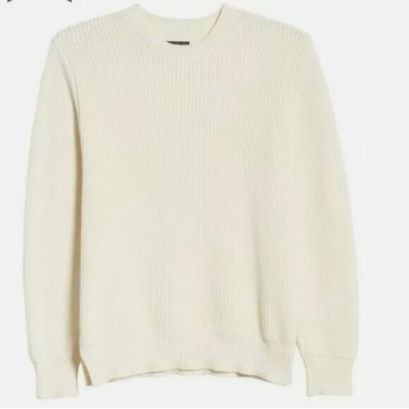 Goodlife Men's Slim-Fit Crewneck Pullover Sweater Cream Small - Picture 5 of 8